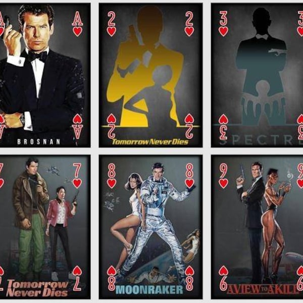 Agent 007 Poker and Bridge cards. Playing cards