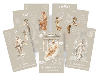 The Hellenic Path Tarot - Greek Mythology Tarot Deck. 78 Cards