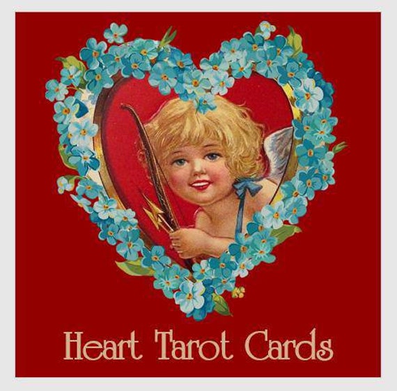 Valentine’s Day Tarot Valentines Day Tarot Deck. VIntage Valentines Day and Love