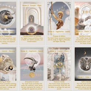 Life Path and Zodiac oracle deck. Numerology cards