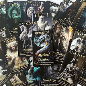 Baraja de cartas del oráculo Mythical Creations. Oráculo de la mitología