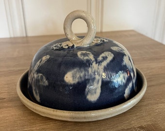 Handmade Pottery Covered Butter Cheese Dish