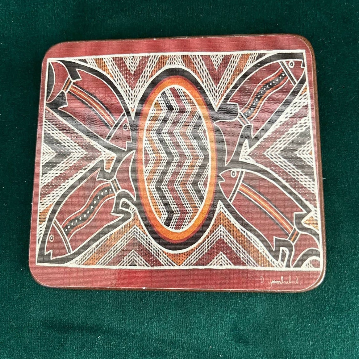 Terry D. Yumbulul Australian Aboriginal Hardboard Art Coasters Etsy