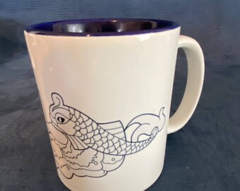 AF-K1MG Swimming Koi Fish Coffee/Tea Mug Christmas Stocking Filler Gift Idea AF-K1MG Swimming Koi Fish Coffee/Tea Mug Christmas Stocking Filler Gift Idea