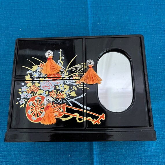 Small Japanese Two Drawer Jewelry Box - image 6