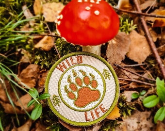Bärenpfote - Jackalope Camp, Velcro Patch, Scout Patch, Bär Team, Stickerei Morale Patch, Personalisierter Name, Personalisierter Aufnäher