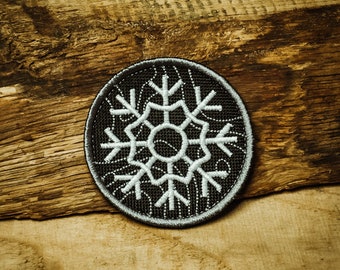 Tactical Snowflake Patch – Snowflake Morale Patch, Winter Patch, Jackalope Forest, Scout, Camping, Bushcraft, Snowflake