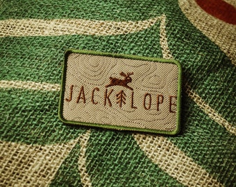 Topo Map Jackalope – Morale Patch, Velcro Patch, Jackalope Forest, Scout Patch, Embroidery Morale patch, Scout, Camping, Bushcraft
