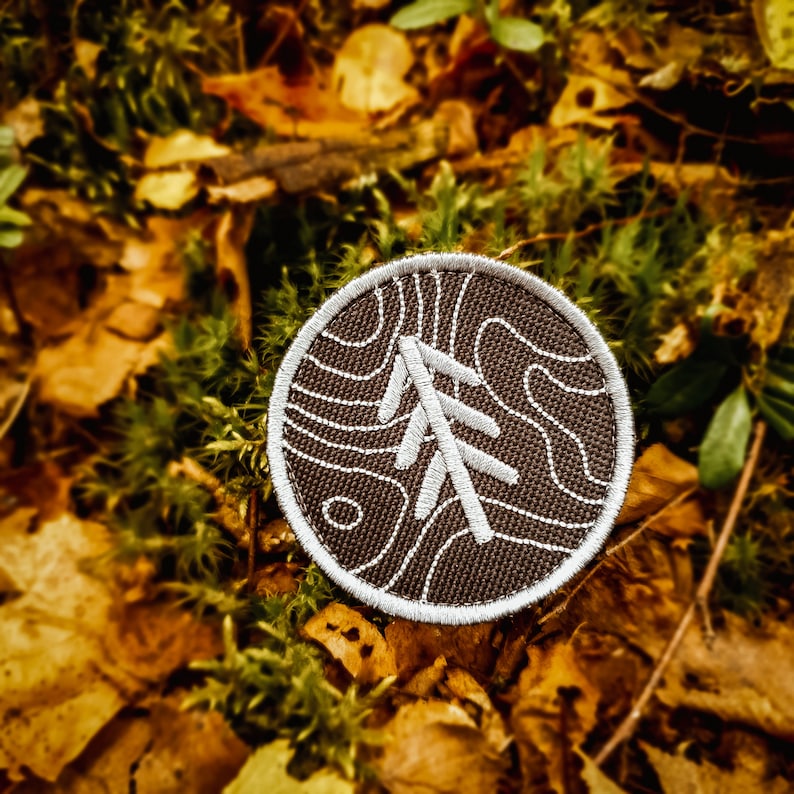 Tall Topo-märke svart – Moralmärke, Kardborremärke, Jackalope Forest, Scoutmärke, Broderat Moralmärke, Scout, Camping, Bushcraft bild 4
