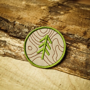 Pine Topo Patch – Morale Patch, Velcro Patch, Jackalope Forest, Scout Patch, Embroidery Morale patch, Scout, Camping, Bushcraft