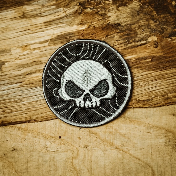 PVC Patch, Tactical Morale Patch, Small Velcro Patch, Skull 