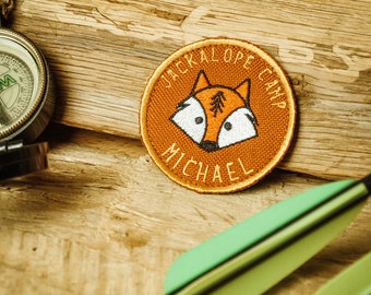 Jackalope Camp, Patch, Scout Patch, Fox Team, Stickerei Morale Patch, Personalisierter Name, Personalisierter Aufnäher