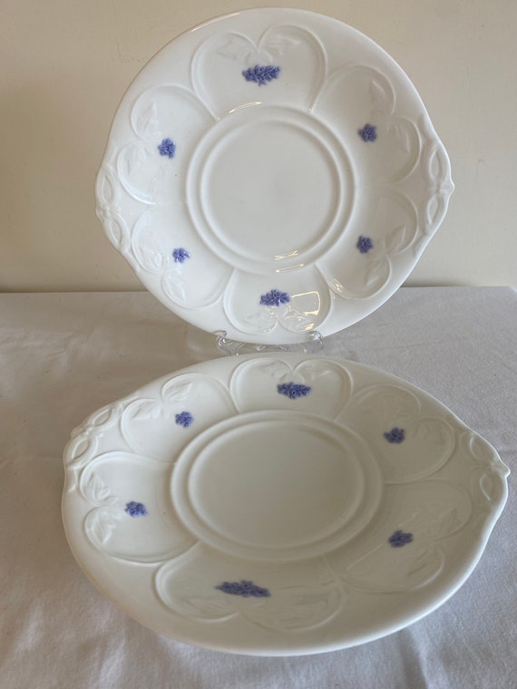 Vintage Pair Adderleys Blue Chelsea sandwich/cake plates