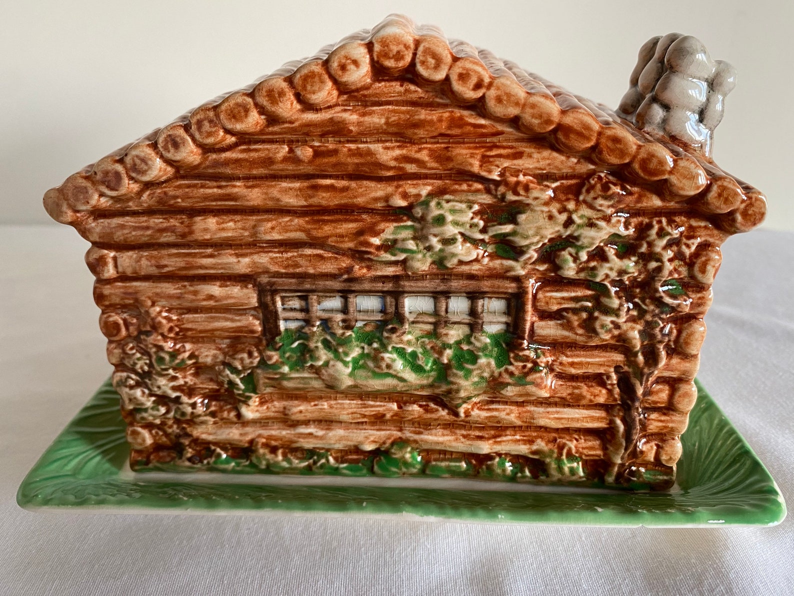 Beswick Log Cabin Butter/cheese Dish Etsy UK