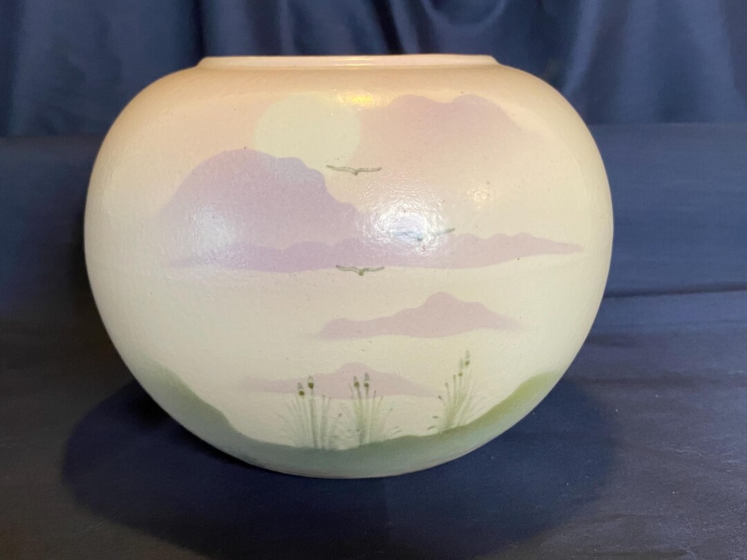 Vintage Signed Vanessa Tuck Hand Painted Vase - Etsy