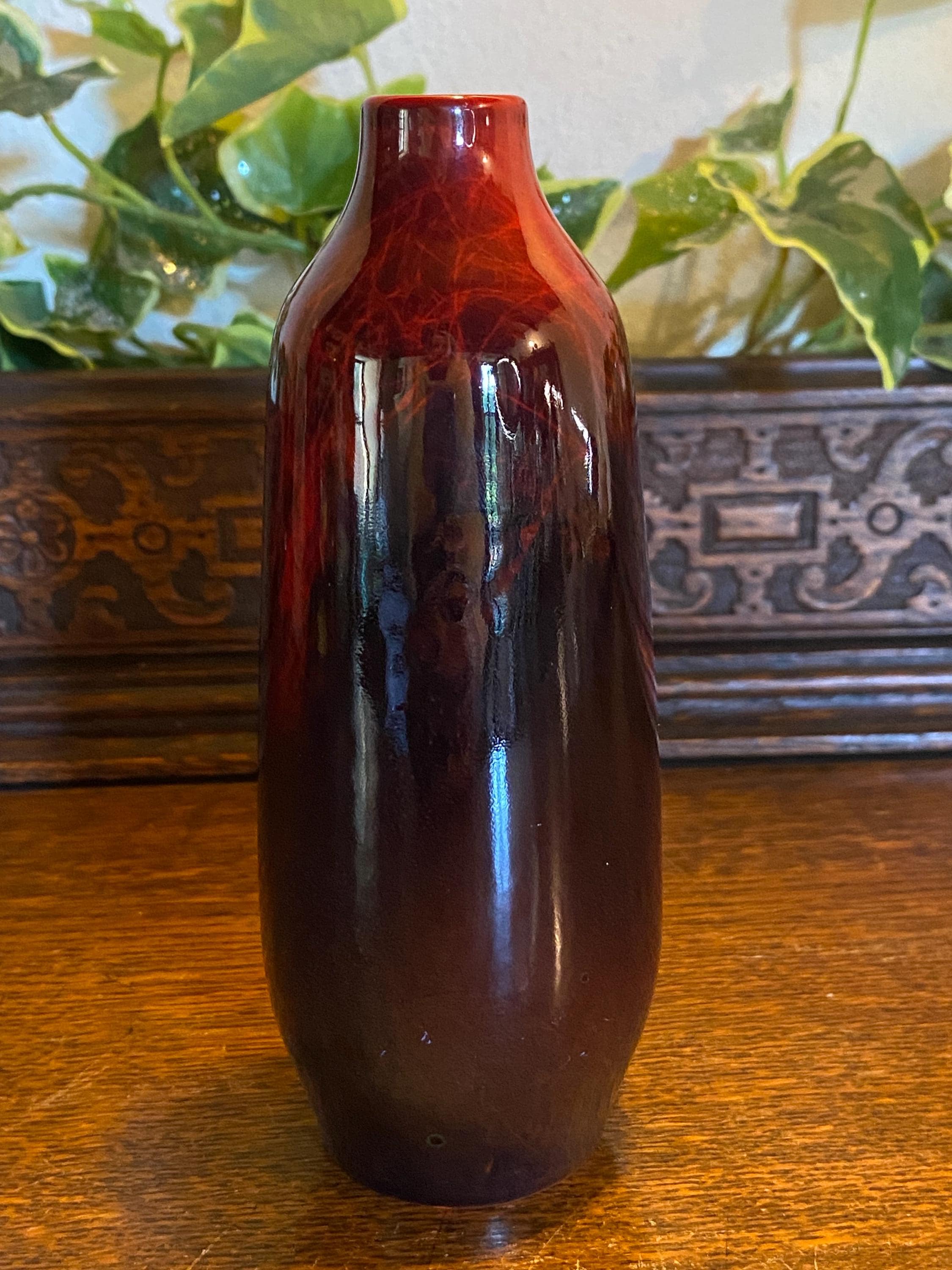 アンティーク ロイヤルドルトン フランベ縞模様の小花瓶 - Etsy 日本