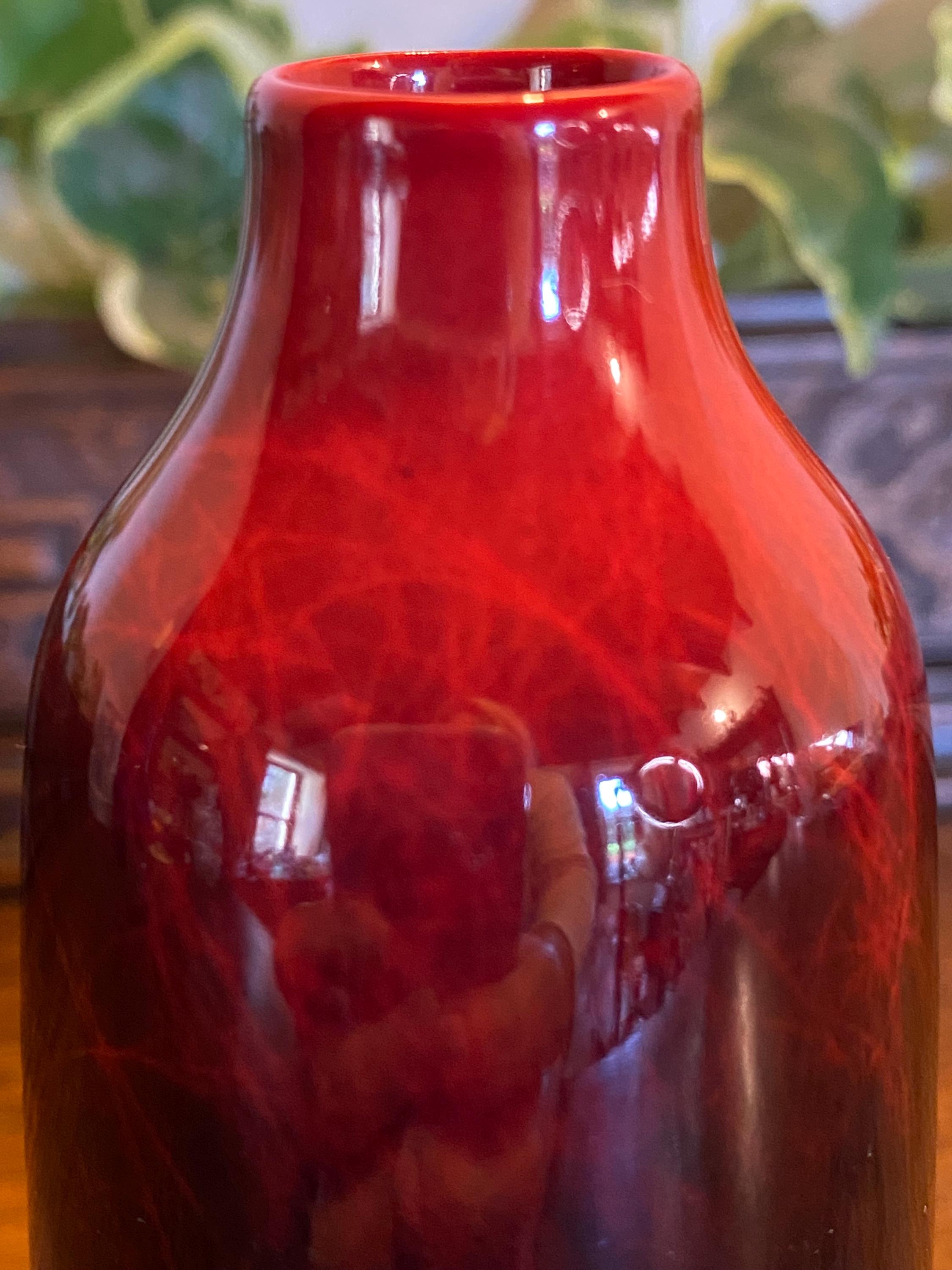 アンティーク ロイヤルドルトン フランベ縞模様の小花瓶 - Etsy 日本