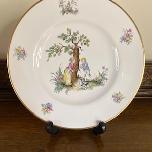Vintage Royal Worcester Watteau Side Lunch Plate 8”