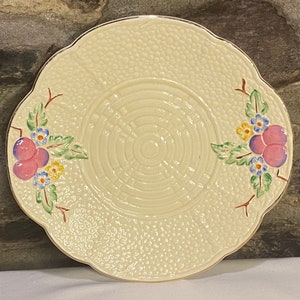 Sällsynt mönster Vintage Crown Devon 1930-tals smörgås-/tårtfat