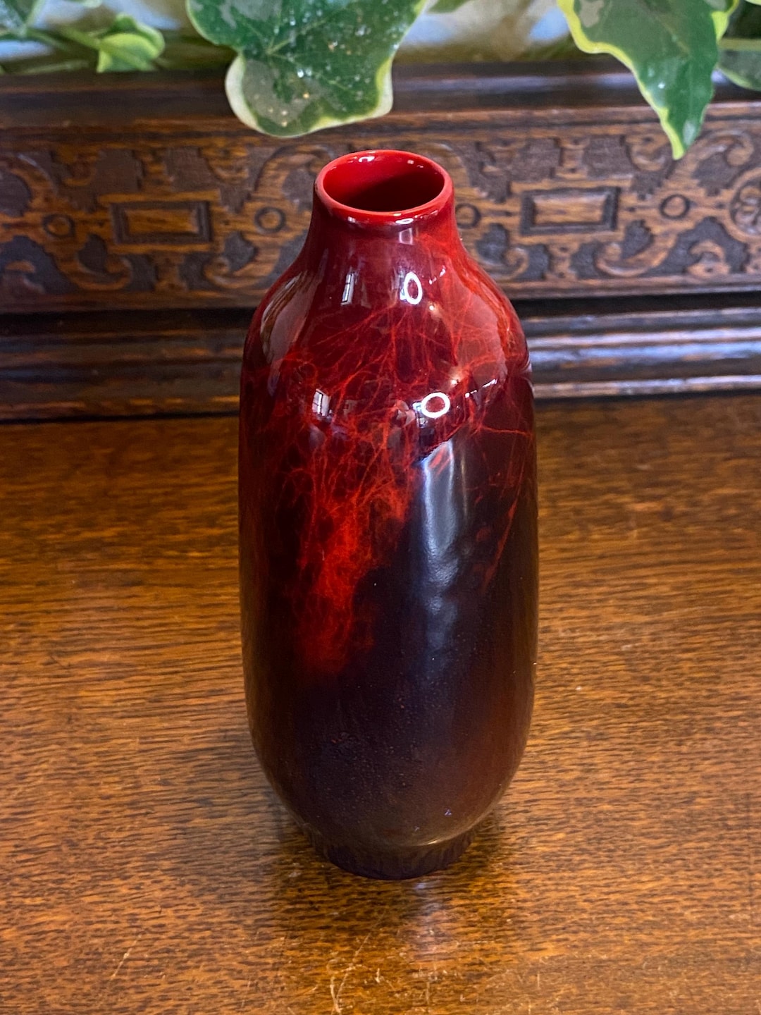 アンティーク ロイヤルドルトン フランベ縞模様の小花瓶 - Etsy 日本