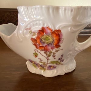 Antique Porcelain Floral Shaving Mug