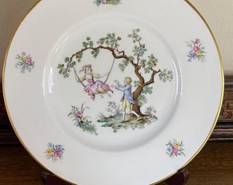 ヴィンテージ ロイヤル ウースター ディナープレート 花壷模様 Z815