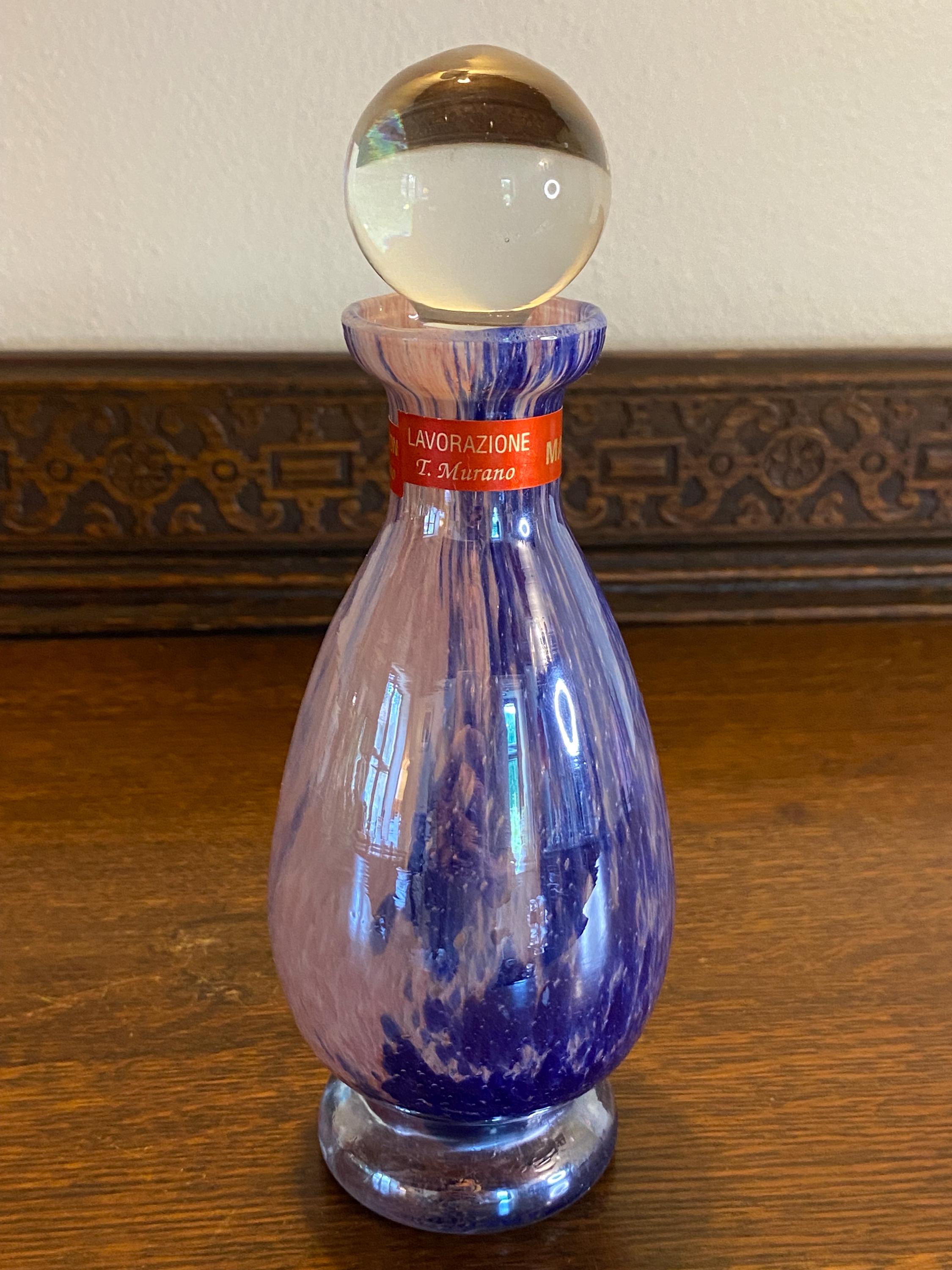 Beautiful Vintage T. Murano Italian Small Decanter - Etsy Beautiful Vintage T. Murano Italian Small Decanter - Etsy