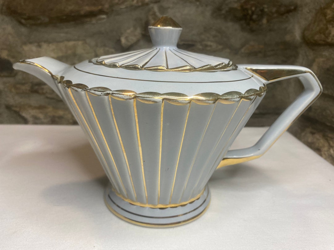 Vintage Art Deco Style Sadler Teapot Etsy