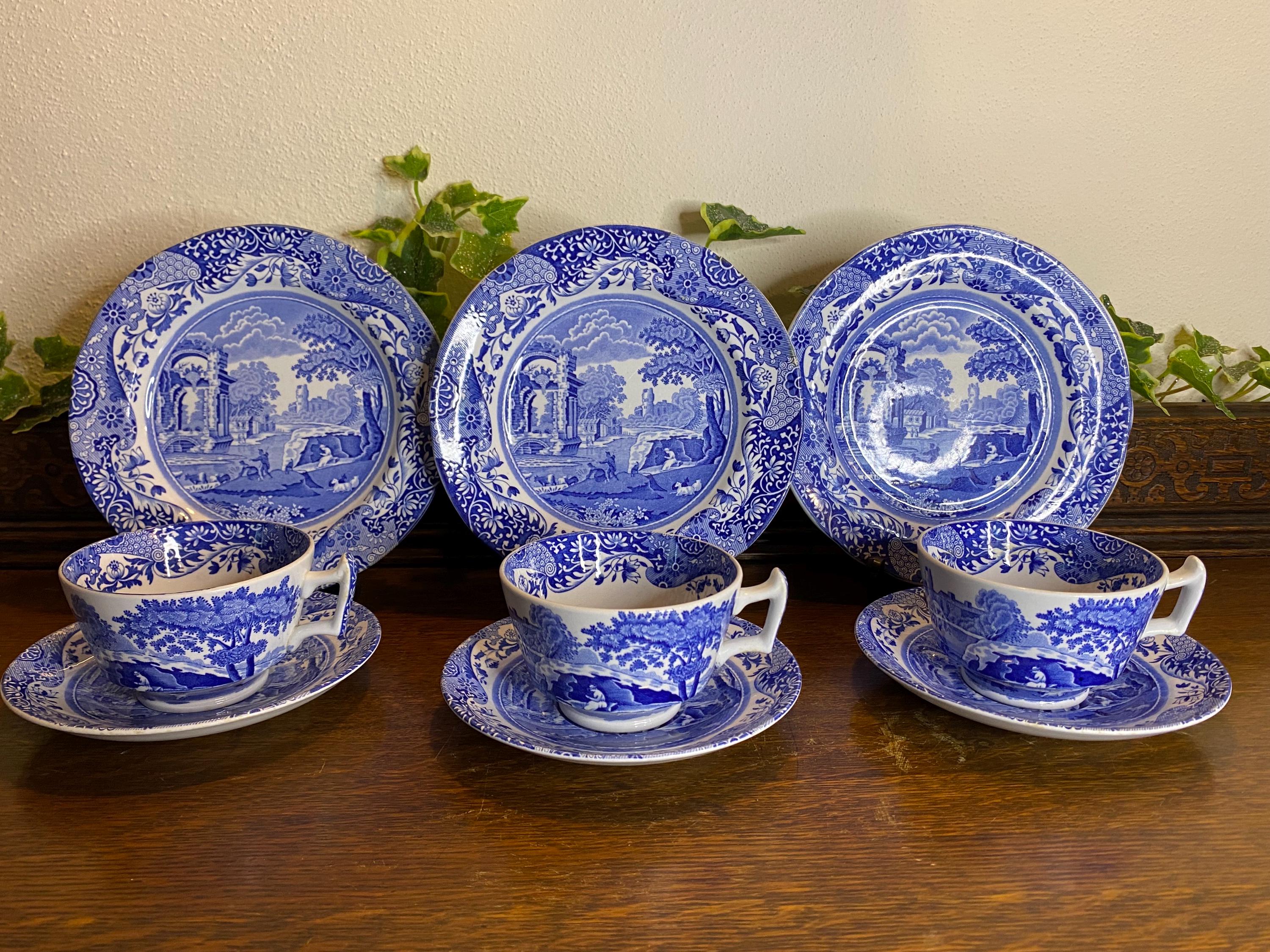 Italian Breakfast Cup Spode Blue Italian Jumbo Cup And Saucer