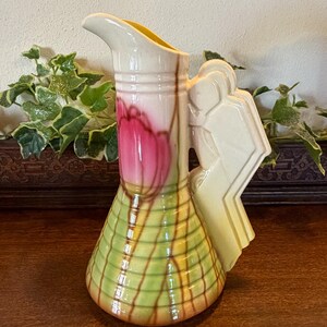 Art Deco Figural Jug Royal Art Pottery Alfred Clough Longton
