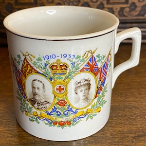 Vintage Silver Jubilee Mug King George V 1910-1935