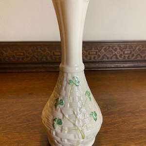 Vintage Belleek Irish Porcelain Vase