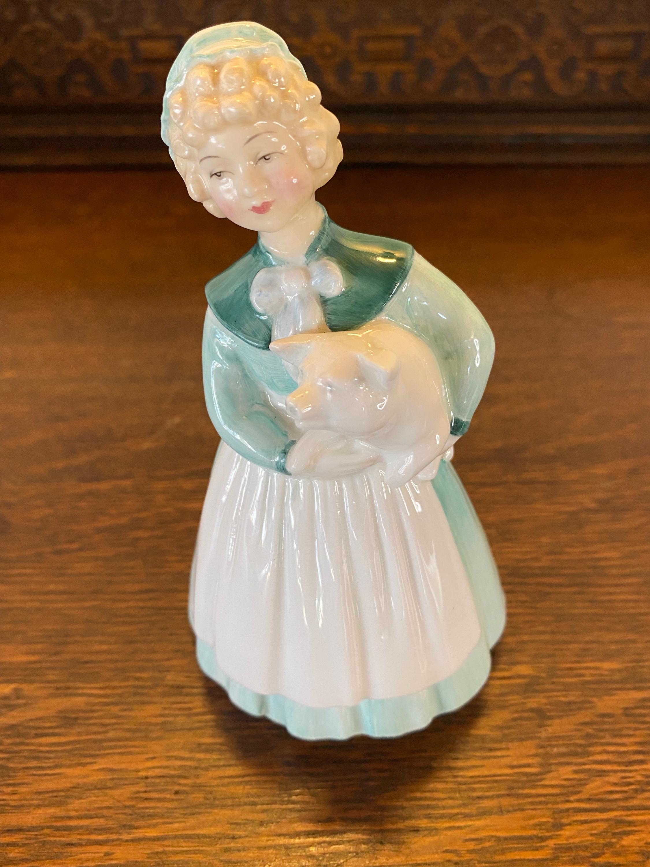 Vintage Royal Doulton Porcelain Stayed at Home Figurine C.1957 - Etsy