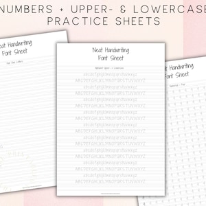 Neat Handwriting Practice Sheet, Printable Handwriting Work Sheet ...