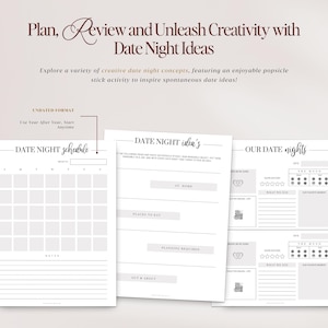 Relatieplanner, koppelplanner, koppeldagboek, relatiedoelenplanner, afdrukbare planner, instant download, US Letter, pdf afbeelding 7