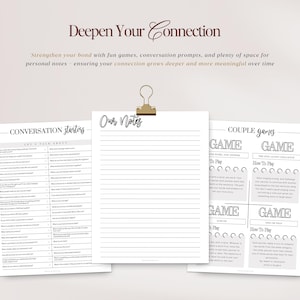 Relatieplanner, koppelplanner, koppeldagboek, relatiedoelenplanner, afdrukbare planner, instant download, US Letter, pdf afbeelding 8