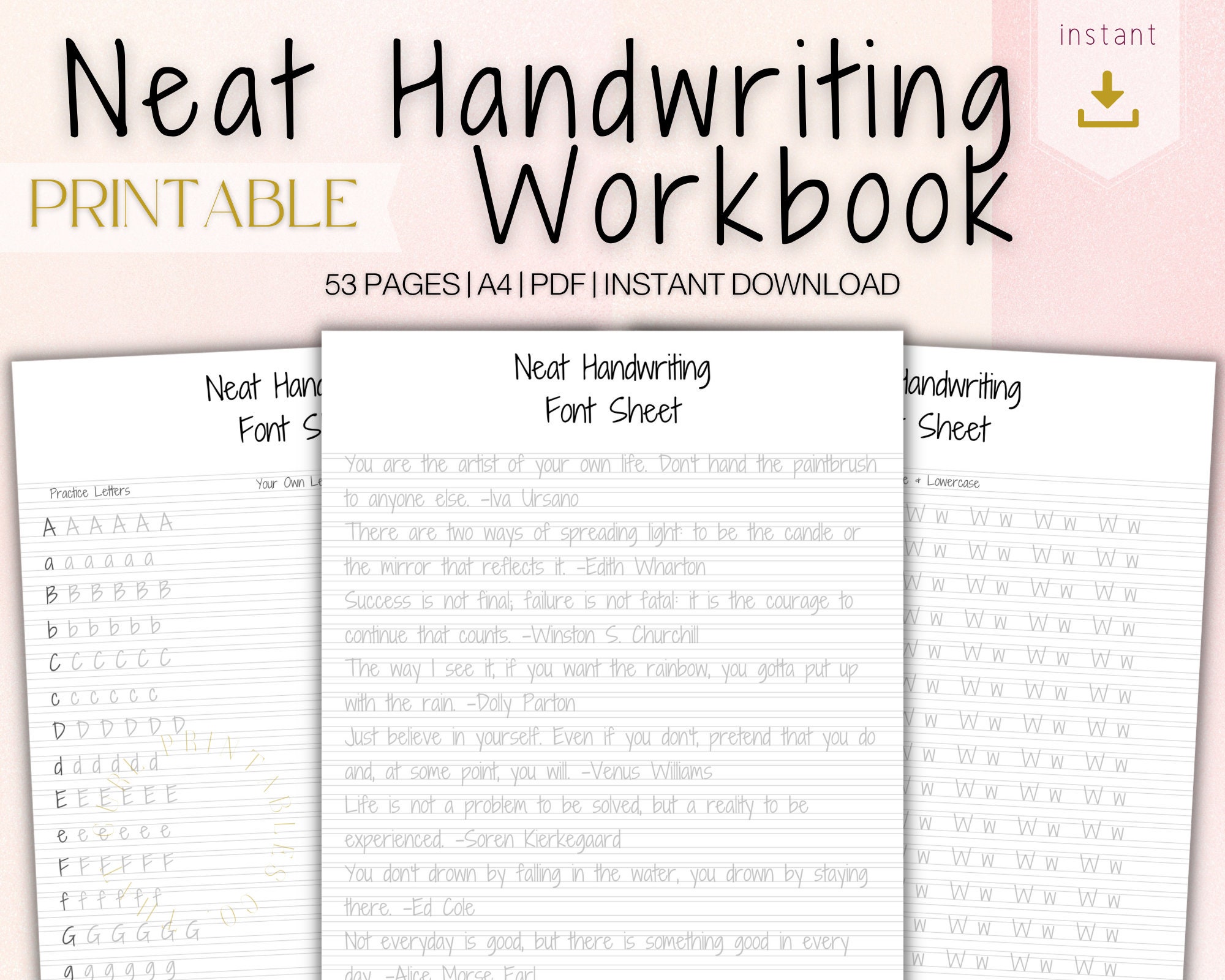Level 3 Handwriting Practise Sheets Pack (Teacher-Made)