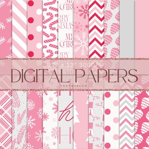 Weihnachten digitales Papier, Urlaub Scrapbook Papiere, nahtlose Weihnachten digitales Papier, Weihnachten Stoff Druck, Sofort Download