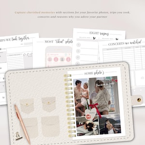 Relatieplanner, koppelplanner, koppeldagboek, relatiedoelenplanner, afdrukbare planner, instant download, US Letter, pdf afbeelding 6