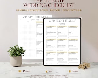 Hochzeits-Planer, Hochzeits-Planer Organisator, Hochzeits-Planer, To-Do-Liste, Hochzeitsplaner, PDF