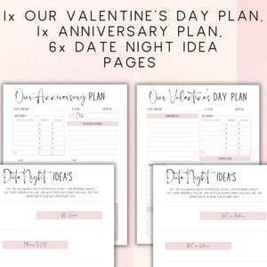 Couple Planner, Couple Journal, Relationship Planner, Relationship Goals Planner, Printable Planner, Instant Planner Download, US Letter image 8