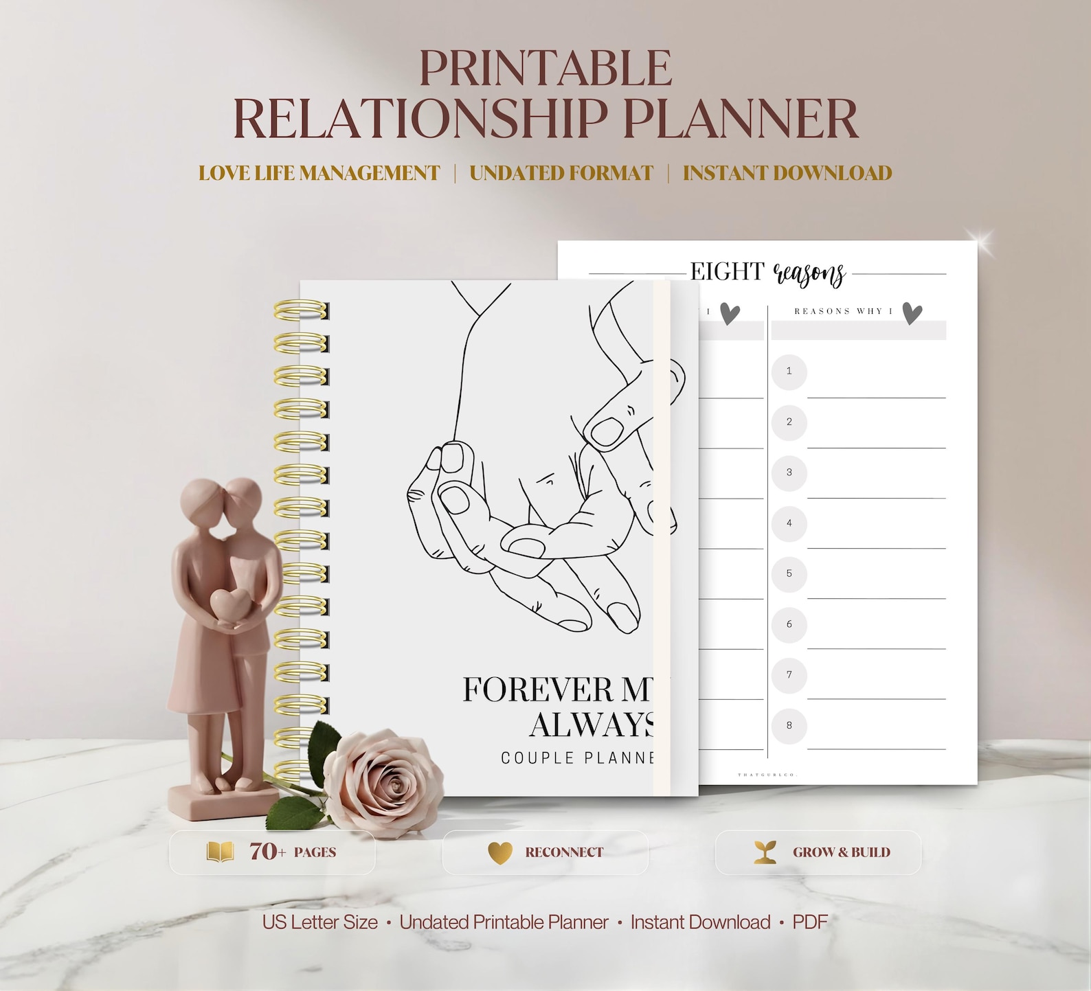 Relationship Planner, Couple Planner, Couple Journal, Relationship ...