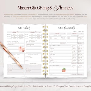 Relatieplanner, koppelplanner, koppeldagboek, relatiedoelenplanner, afdrukbare planner, instant download, US Letter, pdf afbeelding 9