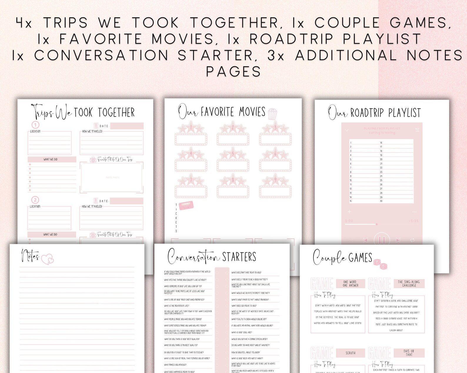 Couple Planner, Couple Journal, Relationship Planner, Relationship ...