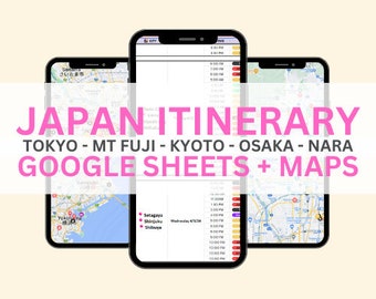 Travel Itinerary | Japan Itinerary | Japan 10+ Days | Japan Google Sheets | Japan Google Maps | ULTIMATE JAPAN GUIDE