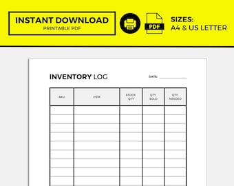 Inventory Sheet