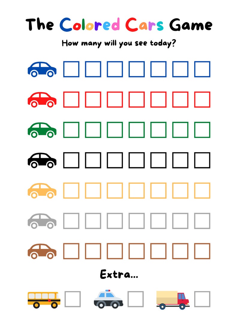 Car Games Printable, Road Trip Games, Road Trip Activity, Kids Road ...