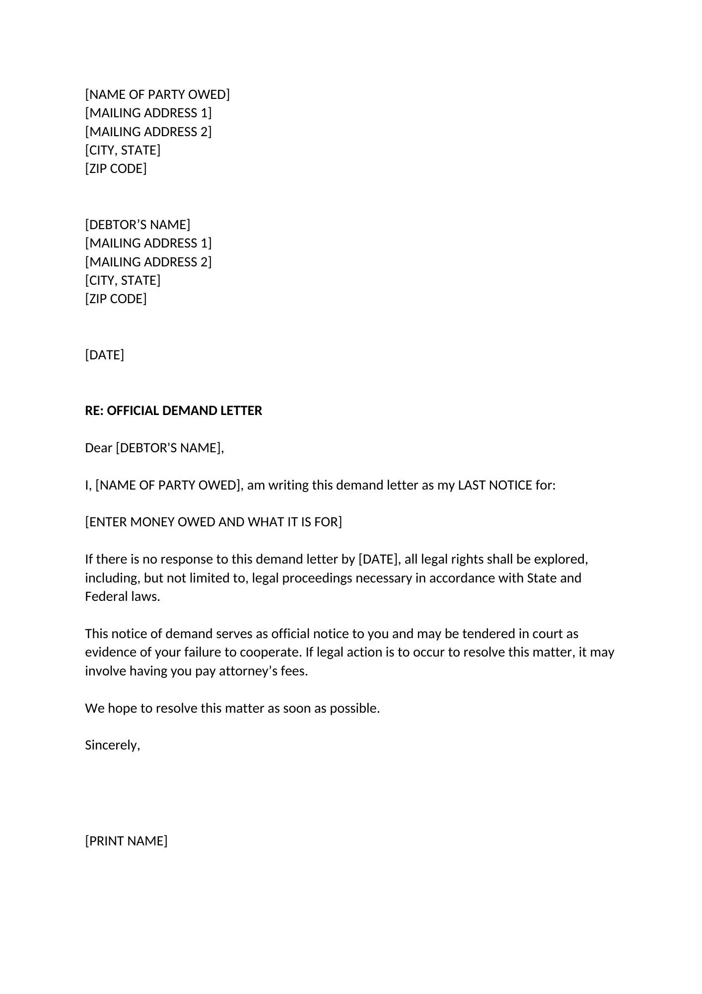 Demand Letter Demand Letter Template Etsy demand-letter-demand-letter-template-etsy