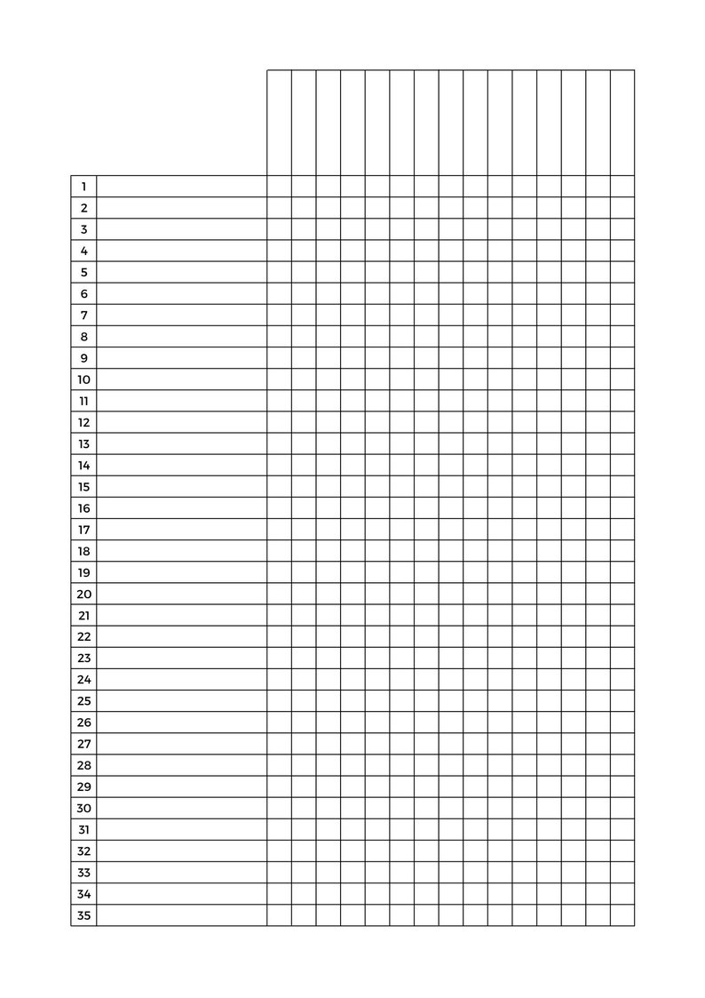 Attendance Chart Etsy Attendance chart etsy