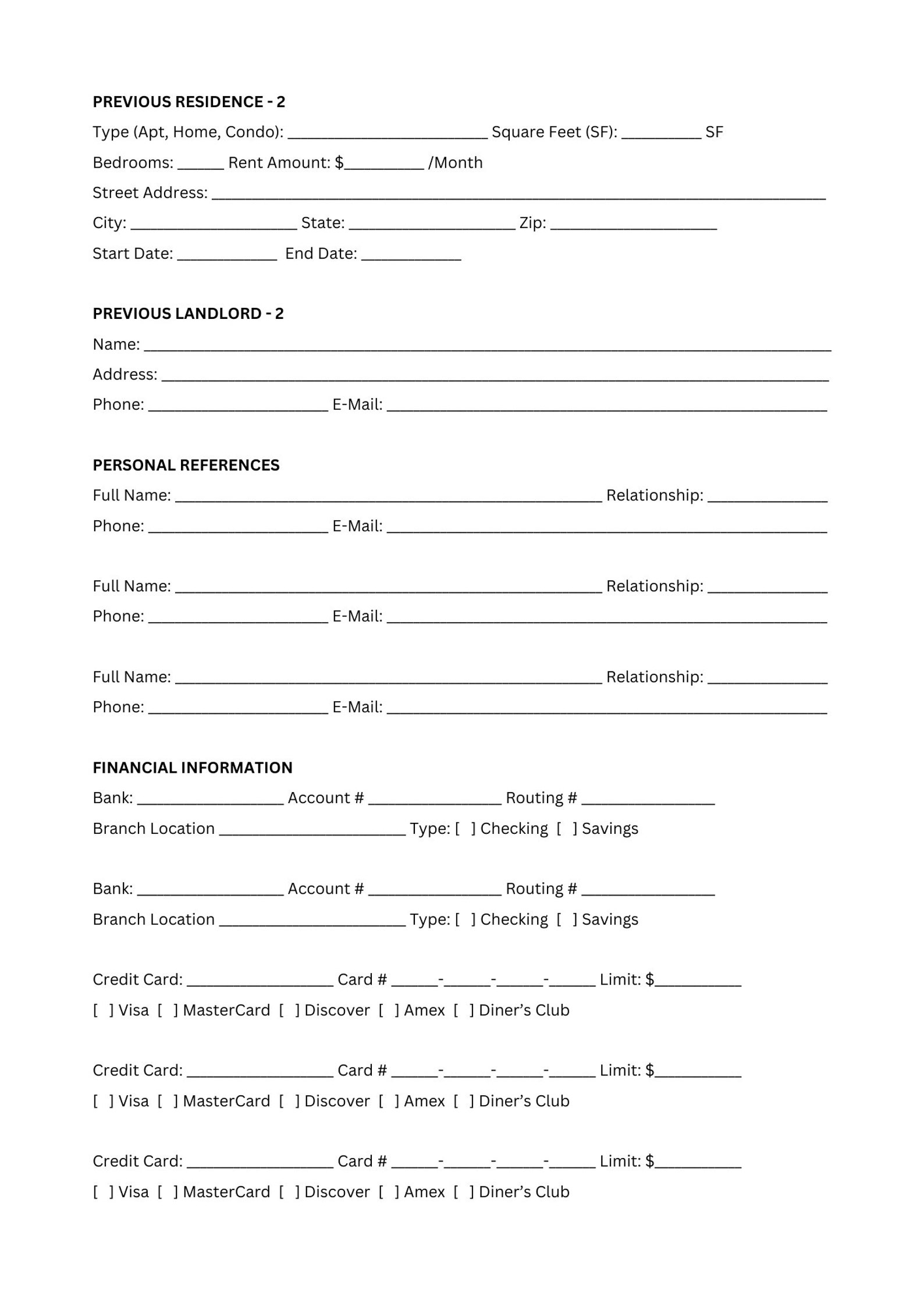 Rental Application Form Rental Application Form Template Printable rental-application-form-rental-application-form-template-printable